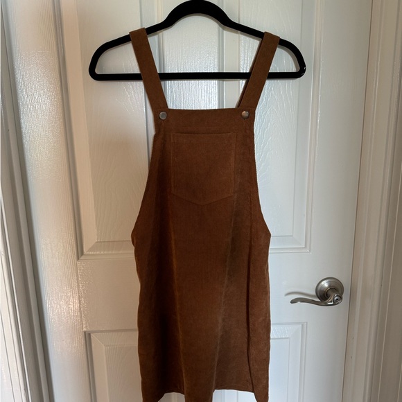SHEIN Dresses & Skirts - SHEIN Brown Corduroy Jumper Dress Size S